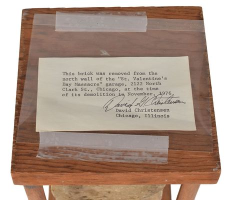 Lot #2107  St. Valentine's Day Massacre Brick and Archive - Image 4