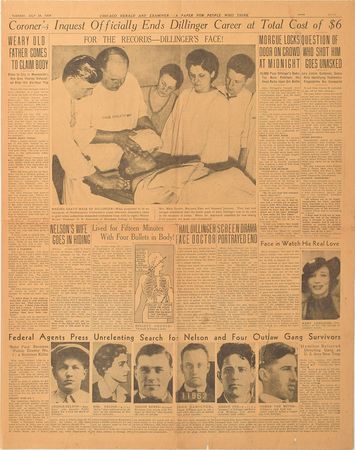 Lot #2100 John Dillinger Death Masks and Archive - Image 4