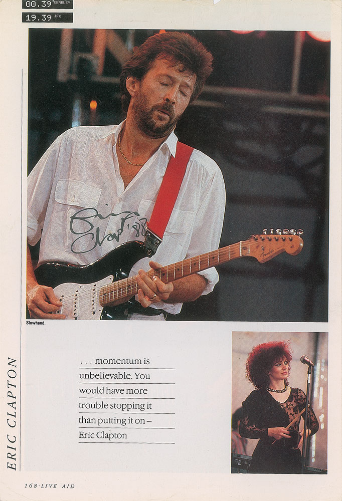 Eric Clapton Signed Photograph | RR Auction