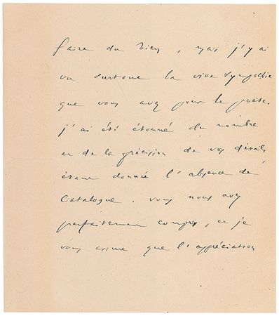 Lot #497 Frederic Mistral Handwritten Letter Signed - Image 3