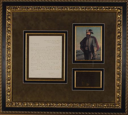 Lot #317 J. E. B. Stuart: Stuart mourns the death of his trusted adjutant at the 1863 Battle of Chancellorsville: “It becomes my painful duty to announce to the Division the death, from wounds received in action, of Major Channing Price” - Image 1