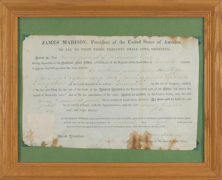 Lot #83 James Madison Signed Document - Image 3