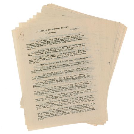 Lot #546 Ernest Thompson Seton: “Everything of permanent value in the Boy Scouts, he took from the Woodcraft” - Image 4
