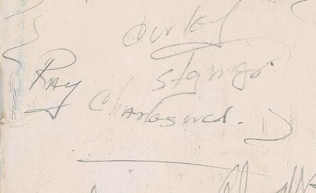 Lot #567 Ray Charles: Rare unassisted Ray Charles signature - Image 4