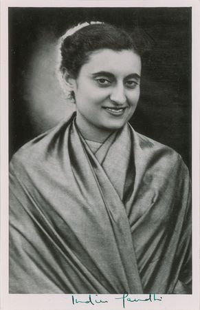Lot #226 Indira Gandhi Signed Photograph - Image 1