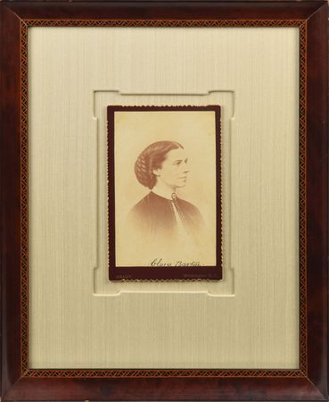 Lot #157 Clara Barton: Brady portrait of the American Red Cross founder - Image 1