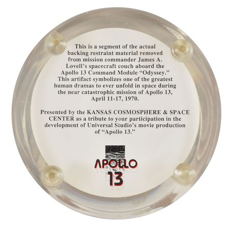 Lot #373 Apollo 13 Flown Fabric - Image 2