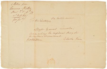 Lot #80 Georgia: George Walton: Twice-signed 1779 letter from the scarce Southern signer - Image 2