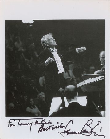 Lot #593 Leonard Bernstein Signed Photograph - Image 2