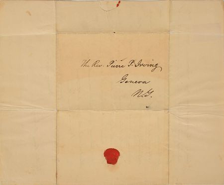 Lot #488 Washington Irving Handwritten Letter Signed - Image 4
