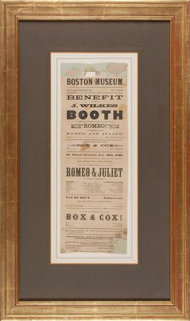 Lot #258 John Wilkes Booth Broadside - Image 1