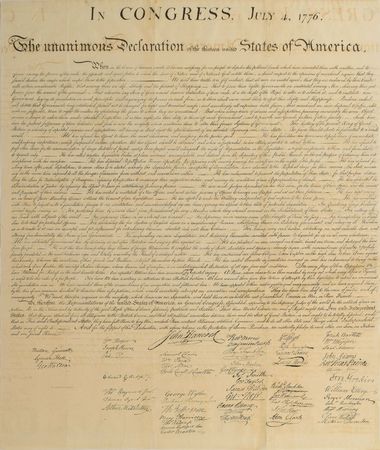Lot #53 Declaration of Independence Force Print: Sought-after Force print of the Declaration of Independence - Image 1