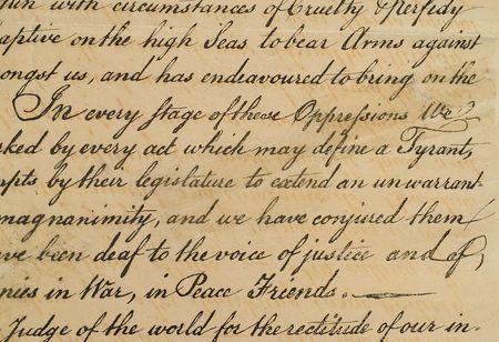 Lot #53 Declaration of Independence Force Print: Sought-after Force print of the Declaration of Independence - Image 4