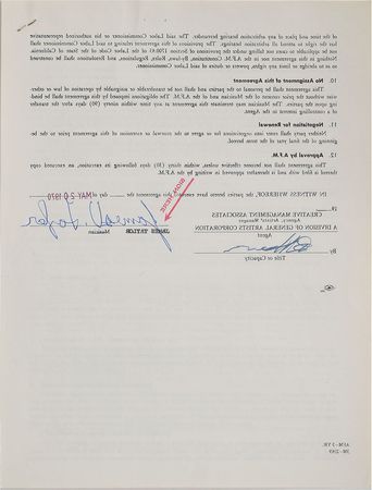 Lot #612 James Taylor Signed Document - Image 4