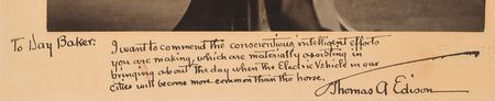 Lot #195 Thomas Edison: 