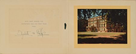 Lot #241 Queen Elizabeth II and Prince Philip Christmas Card - Image 1