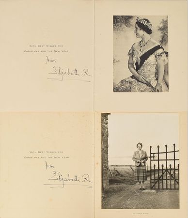 Lot #274 Elizabeth, Queen Mother Christmas Cards - Image 1