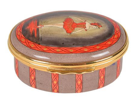 Lot #598 Igor Stravinsky Enamel Music Box - Image 1