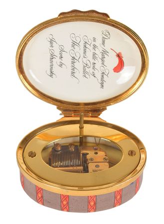Lot #598 Igor Stravinsky Enamel Music Box - Image 2