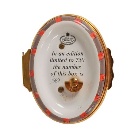 Lot #598 Igor Stravinsky Enamel Music Box - Image 3