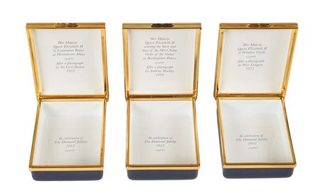 Lot #236 Queen Elizabeth II Enamel Boxes - Image 4