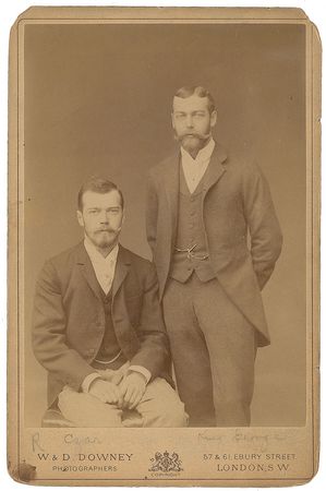 Lot #218 Czar Nicholas II and King George V Photographs - Image 1