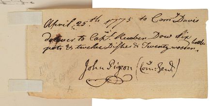 Lot #11 Battle of Bunker Hill: Nathan Blood: 1775 receipt from a martyr of Bunker Hill - Image 2