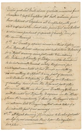Lot #59 Massachusetts: John Hancock: A plea by the boat owners of Martha’s Vineyard - Image 2