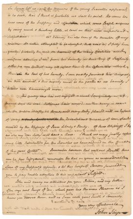 Lot #32 John Jay: ?Requesting a flag from General Washington to the Yonkers? - Image 2