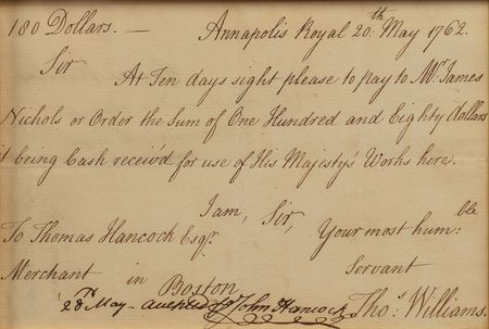 Lot #55 Massachusetts: John Hancock Signed Document - Image 3