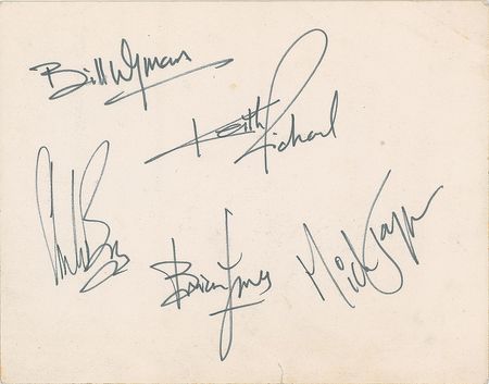 Lot #591 Rolling Stones Card - Image 1