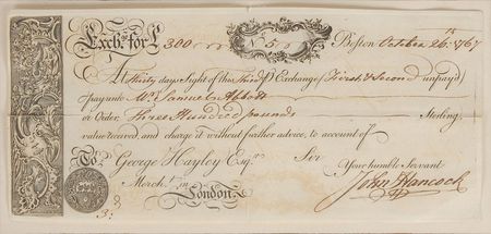 Lot #56 Massachusetts: John Hancock: Excessively rare Hancock check - Image 2