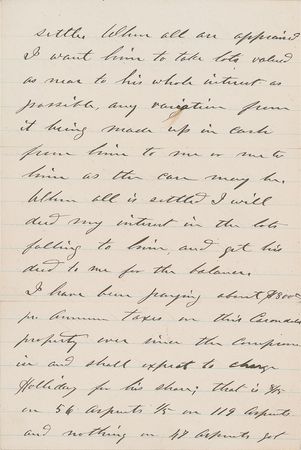 Lot #102 U. S. Grant: Lengthy handwritten letter from Grant just days before his second inauguration - Image 2