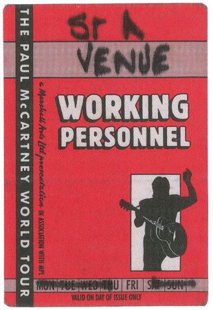 Lot #581 Beatles: Paul McCartney Set List - Image 5