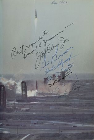 Lot #358 Mercury 7: Fully signed by the Mercury 7 - Image 1