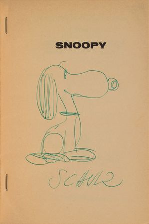 Lot #466 Charles Schulz: Schulz and a Snoopy sketch - Image 1