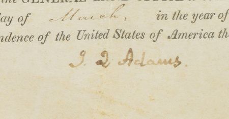 Lot #86 John Quincy Adams Signed Document - Image 2