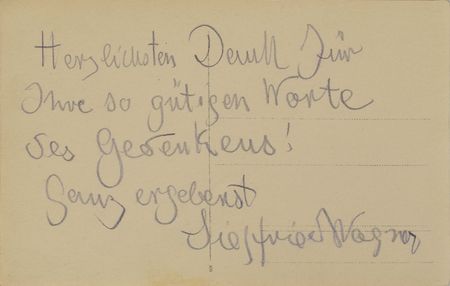 Lot #599 Siegfried Wagner - Image 1