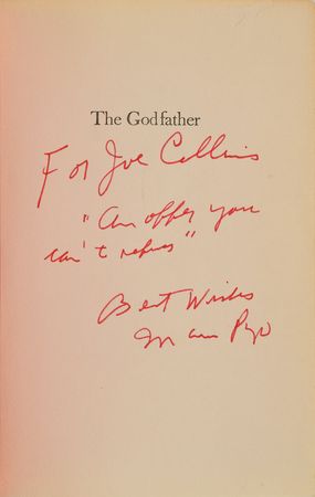 Lot #498 Mario Puzo: 