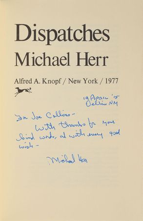Lot #522 Michael Herr Book - Image 1