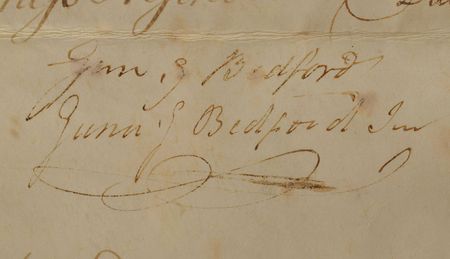 Lot #29 Gunning Bedford, Jr Signed Document - Image 2