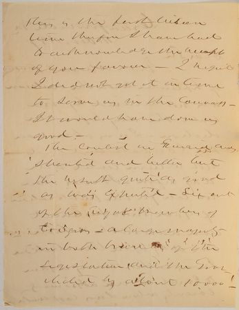 Lot #315 Alexander Stephens Handwritten Letter Signed - Image 2