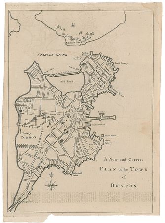 Lot #13 Boston Map: 1775 Map