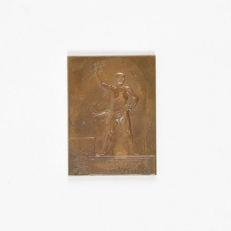 Lot #3007  Paris 1900 Summer Olympics Bronze Winner's Medal for Gymnastics - Image 2