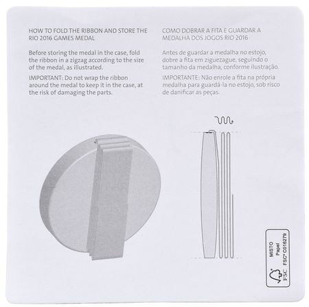 Lot #3206  Rio 2016 Summer Olympics Wooden Box for Winner's Medal - Image 4