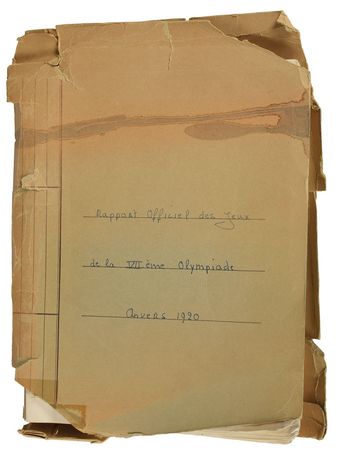 Lot #3046  Antwerp 1920 Summer Olympics Official
