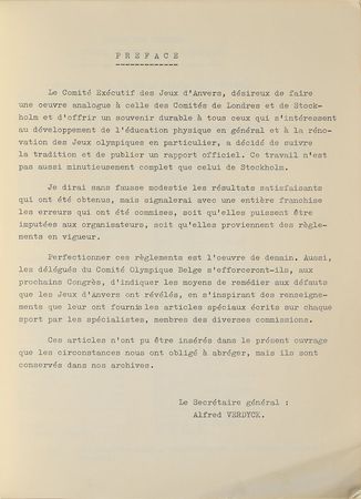 Lot #3046  Antwerp 1920 Summer Olympics Official Olympic Report - Image 3