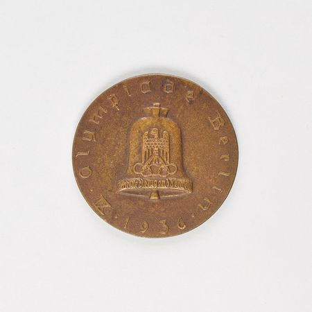Lot #3084  Berlin 1936 Summer Olympics RAD Cycling Medal - Image 1