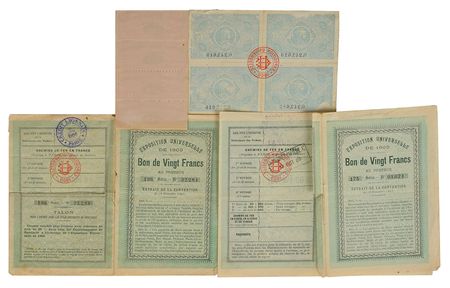 Lot #3020  Paris 1900 and St. Louis 1904 Summer Olympics Tickets  - Image 2