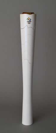 Lot #3203  Rio 2016 Summer Olympics Torch with Stand - Image 1